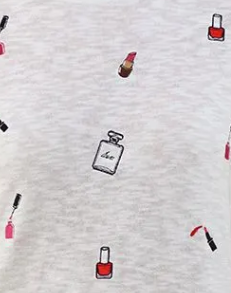 Make Up Embroidery Tee