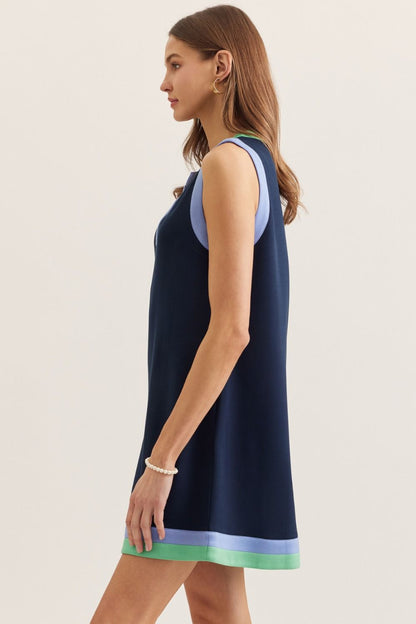 Contrast Hem Dress