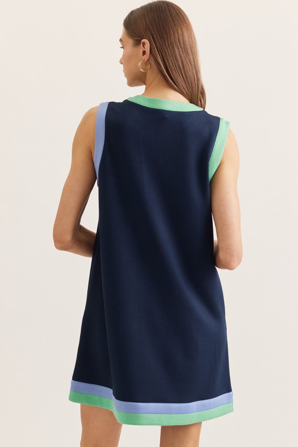 Contrast Hem Dress