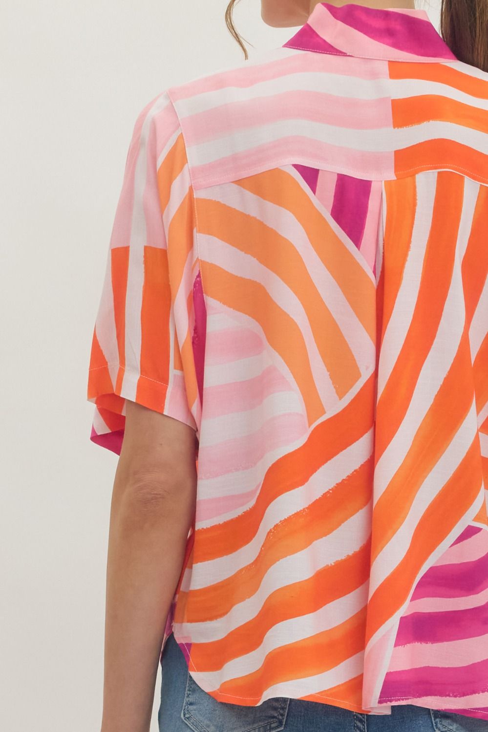 Printed Short Sleeve Top