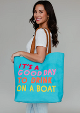 Load image into Gallery viewer, Drink on a Boat Tote
