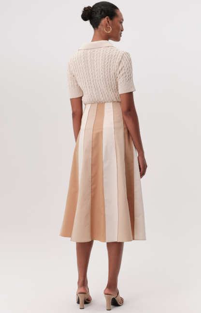 Panelled Midi Skirt