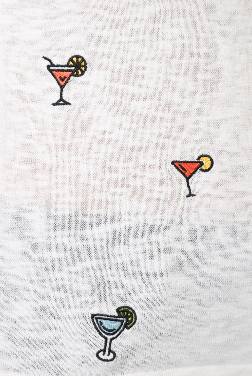 Martini Embroidery Tee