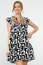 Load image into Gallery viewer, Embroidered Abstract Dress
