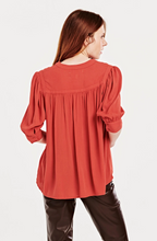 Load image into Gallery viewer, Puff Sleeve Peasant Top
