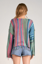 Load image into Gallery viewer, Distressed Boho Sweater
