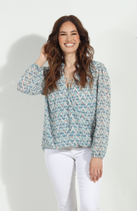 Patterned Suplice Top