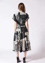 Load image into Gallery viewer, Flounce Sleeve Patterned Dress
