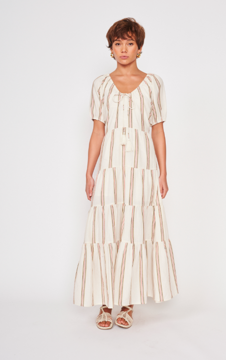 Striped Boho Maxi Dress