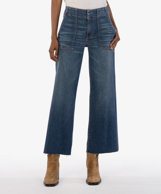 High Rise Wide Leg Jean