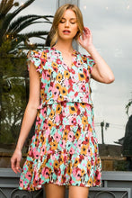 Load image into Gallery viewer, Floral Flutter Sleeve Dress
