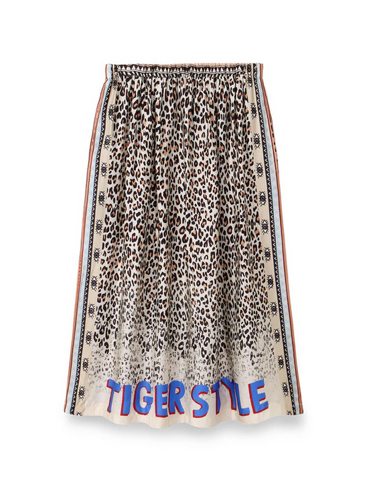 Leopard Printed Midi Skirt