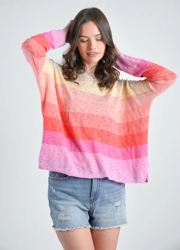 Multi-Colored Stripe Sweater