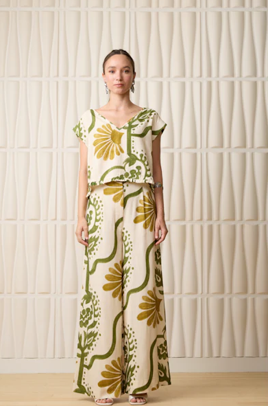 Boho Patterened Two-Piece Set