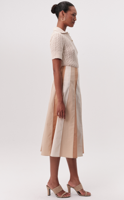 Panelled Midi Skirt