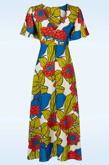 Vibrant Floral Dress
