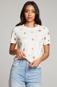 Cropped Football Tee