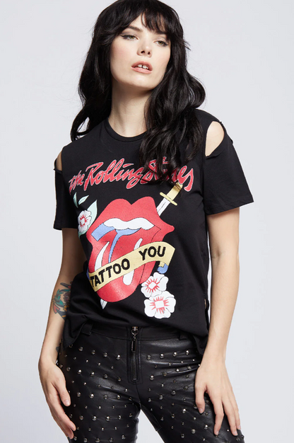 Slit Sleeve Rolling Stones Tee