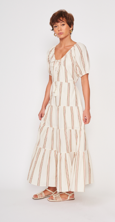 Striped Boho Maxi Dress