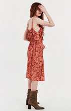 Load image into Gallery viewer, Paisley Ruffle Midi Dress
