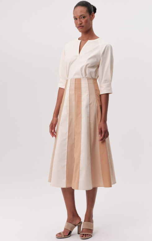 Panelled Midi Skirt