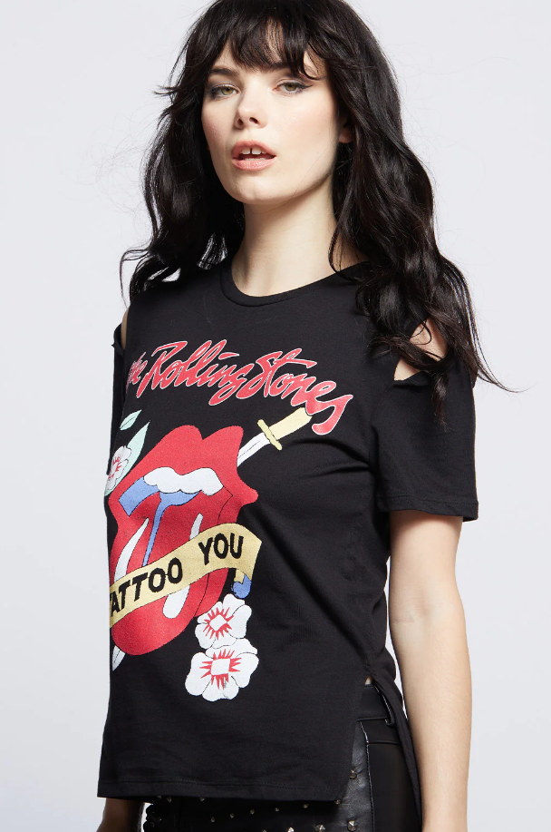 Slit Sleeve Rolling Stones Tee