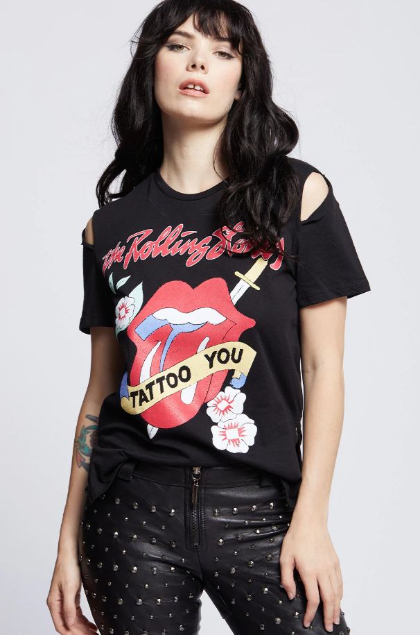 Slit Sleeve Rolling Stones Tee