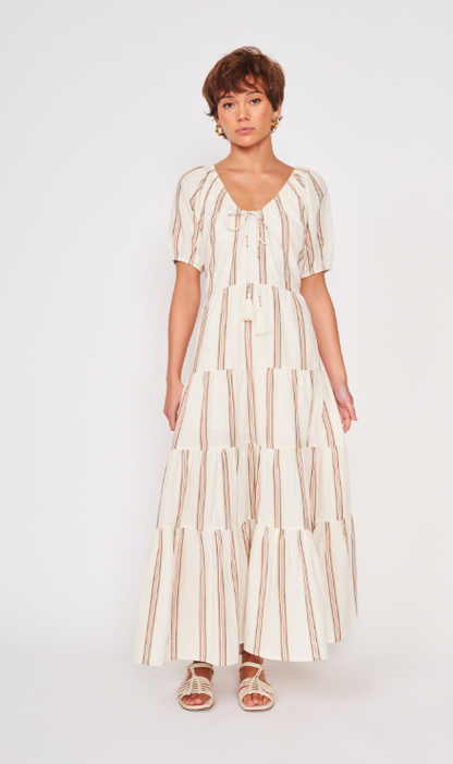 Striped Boho Maxi Dress