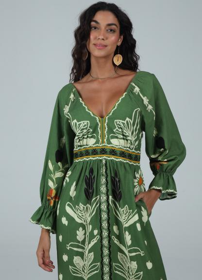 Botanical Maxi Dress