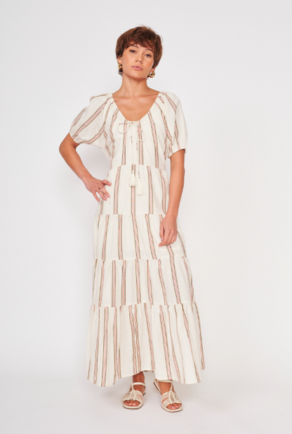 Striped Boho Maxi Dress