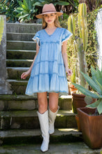 Load image into Gallery viewer, Tiered Denim Dress
