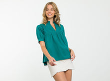 Load image into Gallery viewer, Cotton Peplum Top
