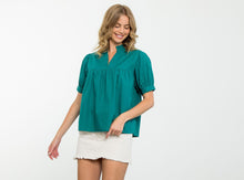Load image into Gallery viewer, Cotton Peplum Top
