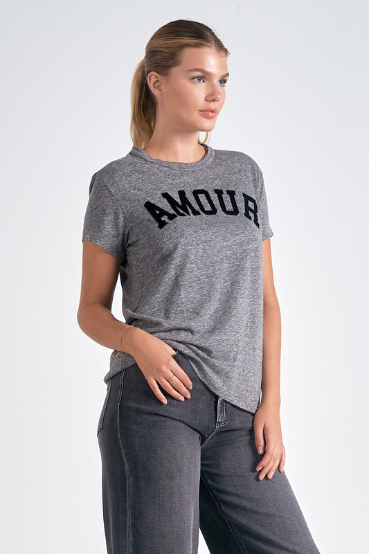 ladies slub basic fashion tee