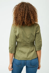 Ruched 3/4 Jacket