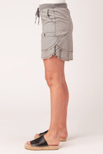 Load image into Gallery viewer, Tiered Frayed Skirt - Grey
