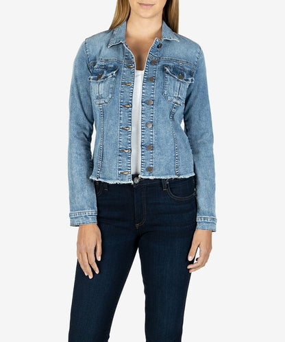 Raw Hem Denim Jacket