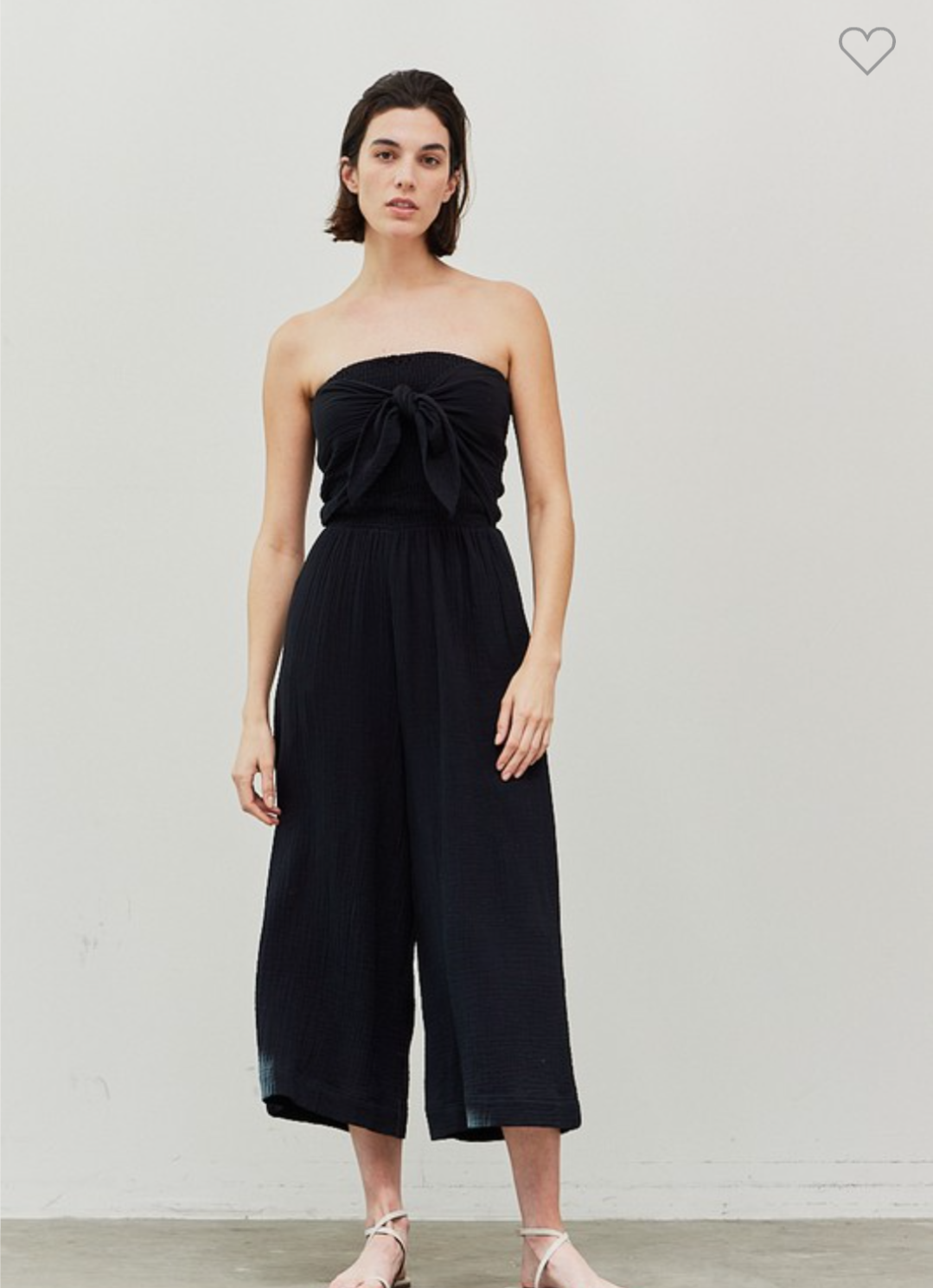 Strapless Smocked Jumpsuit