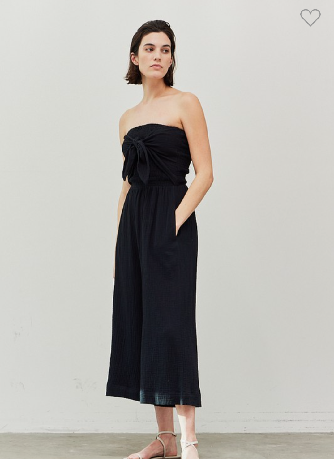 Strapless Smocked Jumpsuit