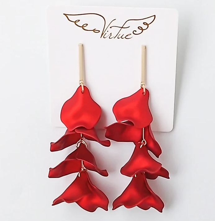 Hyacinth Petal Earrings